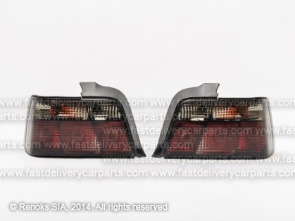 BMW 3 E36 91->98 задние фонари SED CRISTAL тёмные комплект E DEPO