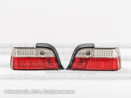 BMW 3 E36 91->98 COUPE aizmugures LED balts/sarkans komplekts E DEPO