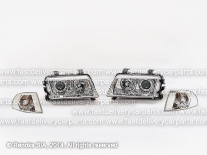 AD A4 95->99 head lamp Engel Eyes with corner lamp, light set E DEPO