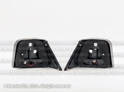 VW Golf 98->03 aizmugures LED gaišs hroms komplekts E