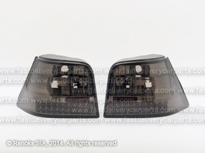 VW Golf 98->03 aizmugures LED smoke/chrome komplekts E