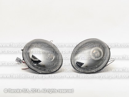 VW Beetle 98->05 lukturis Engel Eyes tumšs hroms komplekts E