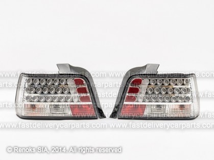BMW 3 E36 91->98 aizmugures SED LED gaišs komplekts E